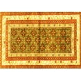 thumbnail image 1 of Ahgly Company Machine Washable Indoor Rectangle Persian Yellow Traditional Area Rugs, 7' x 9', 1 of 4