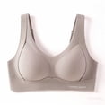 thumbnail image 3 of Chiccall Womens Wireless Everyday Sports Bras V Ribbed Fabric Wide Strap Seamless Solid Color Pull-On No Underwire Complete Cup Athletic Tshirt Bras, 3 of 4
