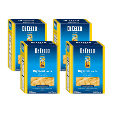 De Cecco Rigatoni Pasta, 16 oz (Pack of 4)