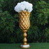 "BalsaCircle 6 pcs 24"" Gold Wedding Vases with Crystal Beads - Party Centerpieces Decorations"