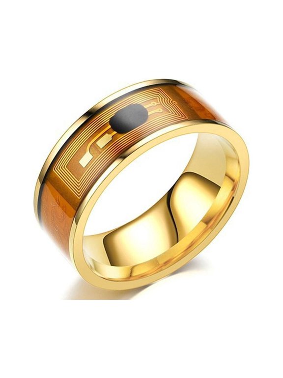 NEW Technology Android Phone Equipment Waterproof Wearable Connect Smart NFC Finger Ring Intelligent GOLD 10