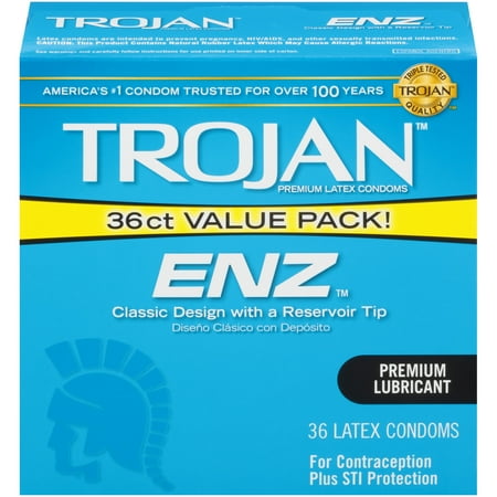 Trojan ENZ Lubricated Condoms, 36ct