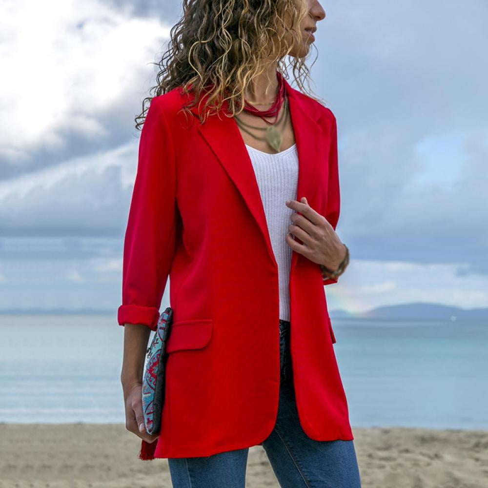 WHOLESALE PRICE!!Women Ladies Business Blazers Outerwear Casual Blazer  Jacket Office Lady Pockets Work Suit Coat Chic Solid Color Jackets -  Walmart.com