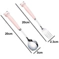 thumbnail image 2 of 2-Piece Children Flatware Set，Dinner Utensils Spoon Fork Set, 2 of 5