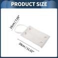 thumbnail image 4 of Organizador de caja de pañuelos para automóvil Unique Bargains, con bordado de rayas de múltiples tulipanes, tela de punto, 11.02"x7.09"x1.18", blanco, 1 pieza, 4 of 6