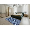 thumbnail image 5 of Ahgly Company Machine Washable Indoor Rectangle Transitional Crystal Blue Area Rugs, 2' x 4', 5 of 7