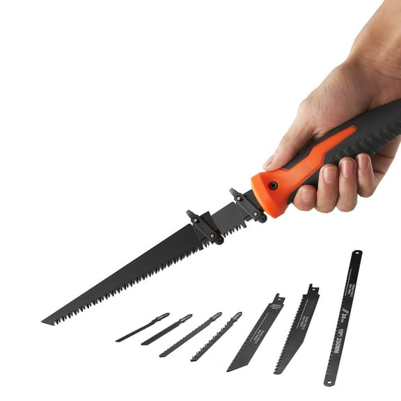 KFFKFF Jab Cutter, 6-inch Keyhole Cutter with Comfortable Handle, 8-in-1 Versatile Drywall Jab Cutter, Keen Jab Cutter with Triple Ground Blades