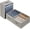 Grey, variant on 6 Pcs Large Size Closet Drawer Organizers with 6 Grids for Pants, Jeans, Sweaters, T-Shirts, Dresses - Stackable Storage Bins with Sturdy Handles, Dark Grey