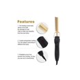 thumbnail image 4 of Cepillo alisador de cabello con calentamiento PTC rápido, peine eléctrico para cabello negro natural y pelucas., 4 of 5