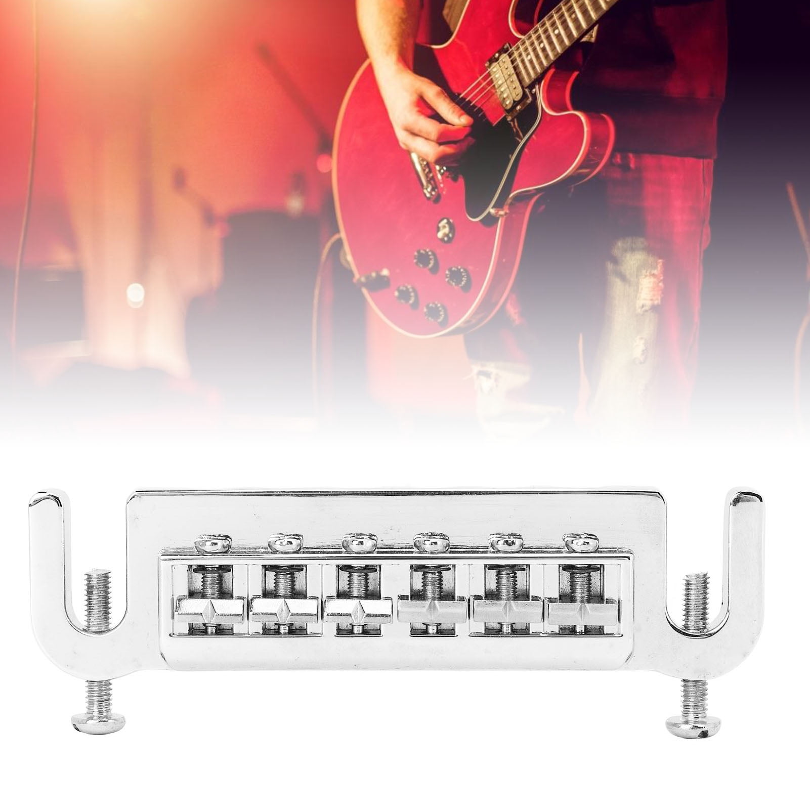 LHCER Roller Saddle Bridge,Guitar Roller Bridge String High Stability