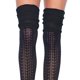 thumbnail image 2 of Calcetines hasta la rodilla Leg Avenue Pointelle Scrunch para mujer, color negro, 2 of 5
