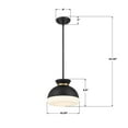 thumbnail image 4 of Crystorama Lighting Group GID-4005-MK-VG Gidget 10" Wide Pendant - Matte Black / Vibrant, 4 of 7