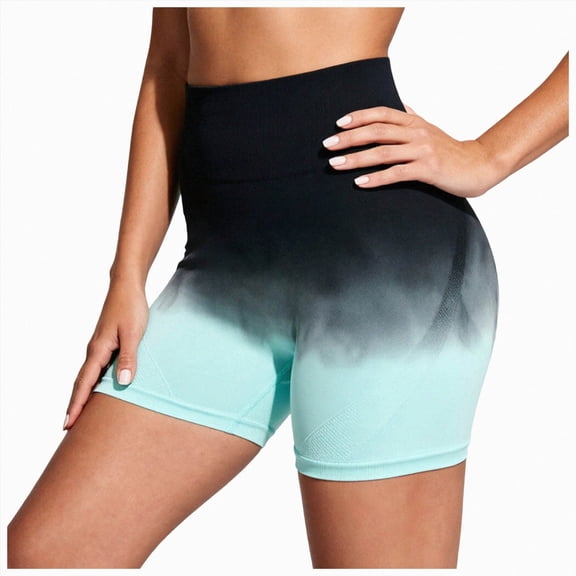 Mnuaqn Womens Workout Seamless Scrunch Butt Lifting Shorts High Waisted Tummy Control Gym Yoga Shorts (Dark Green, XL)