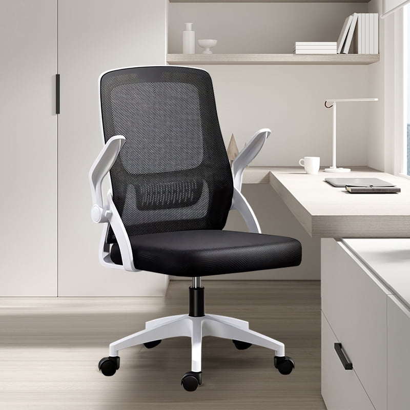 WXJHL Home Office Chair Ergonomic Desk Chair Breathable Mesh Chair High Back Desk Chair with Adjustable Height,Swivel Chair with Flip-Up Arms and Lumbar Support