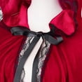 thumbnail image 3 of Christmas Hooded Cloak Red Cape Women Short Shawl Outfit Accessories for Christmas Party, 3 of 7
