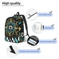 thumbnail image 4 of Honeii Boho Dreamcatcher Print Canvas College Laptop Backpack, Durable Rucksack Travel Notebook Bag School Backpack Book Bag for Men Women-Medium, 4 of 7