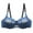 Blue, variant on Aoochasliy Wireless Bras for Women Push Up Trendy Plue Size Underwire Embroidery Comfortable Push Up Hollow Out Bra Underwire Bras