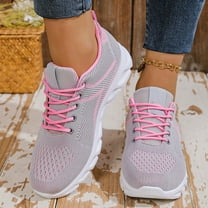 XIMIN Womens Running Safety Shoes Tennis Gym Sneakers Casual Comfortable Slip On Walking Lightweight Athletic Workout Breathable Fashion Sports Indestructible Shoes