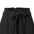 thumbnail image 5 of Babcutegg Girls High Waisted Shorts, Casual Loose Fit Tie Waist Shorts, Wide Leg Summer Shorts for Girls Ages 5-14 Black Size 6, 5 of 5