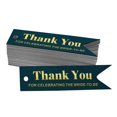 thumbnail image 1 of Inkdotpot Pack Of 100 Real Gold Foil Paper Tags Thank You For Celebrating The Bride To Be Bridal Shower Favor Hang Tags, 1 of 6