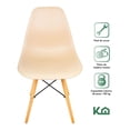 thumbnail image 3 of Silla Tipo Eames Moderna Kingshouse Set 4 Pzas Para Comedor Minimalista Beige, 3 of 7