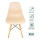 thumbnail image 3 of Silla Tipo Eames Moderna Kingshouse Set 4 Pzas Para Comedor Minimalista Beige, 3 of 7