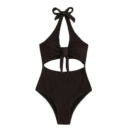 XIAOCHA One Piece Swimsuit For Women Halter… product image