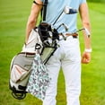 thumbnail image 5 of Golf Towels for Golf Bags For Men Women - Bears and Tropical Leaves 24x16in Absorbent Quick Drying Golf Towel for Cleaning Golf Ball Club Golf Bag Accessories with Carabiner, 5 of 8