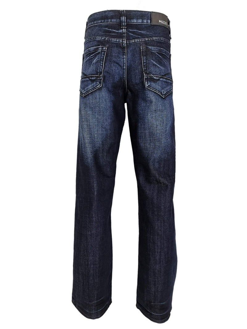 Bailey's Point Men's Durable Bootcut Jeans, Comfortable Dark