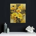 thumbnail image 5 of JEUXUS Scripture Wall Art Christian Religious Decor Canvas Prints Yellow Floral Butterfly Painting Christ Faith Spiritual Posters Artworks Framed For Living Room Bedroom Ready To Hang, 5 of 5