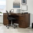 thumbnail image 3 of Pemberly Row 60" Knee Space Engineered Wood Credenza Desk in Spiced Mahogany, 3 of 13