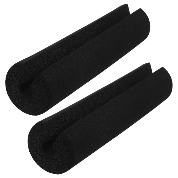 ETEREAUTY 2Pcs Durable Black Motorcycle Handlebar Pad Protector for Atv and Dirt Bike Use