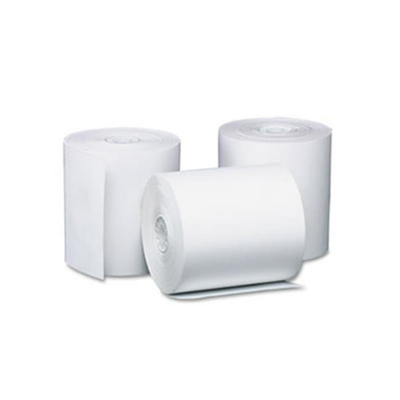 Pm Company 05217 Preprinted Single-Ply Thermal Cash Register-POS Roll 3.13 in. x 230 ft Wht 8-Pk