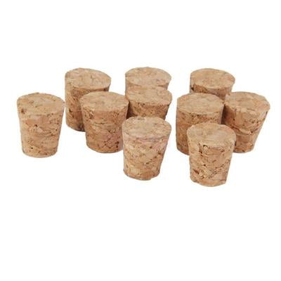 

High quality wooden wine glass bottle stopper kettle pudding container cork cap burette burette tube cap 7 sizes 10 pcs