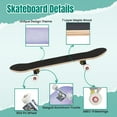thumbnail image 4 of 31'' Complete Skateboard 7 Layer Canadian Maple Double Kick Deck Skateboards abstract blue purple tone elegant cool vintage grunge texture Skate Board for Beginner Adult Gifts, 4 of 5