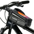 thumbnail image 1 of Bolsa de bicicleta Bolsas impermeables para montaje de teléfono de bicicleta, bolsa de tubo superior con marco frontal con pantalla táctil, funda de soporte para teléfono, bolsa de almacenamiento de h, 1 of 7