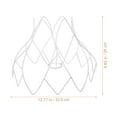thumbnail image 4 of Shisuyan DIY Lampshade Frame Metal Wire Lampshade Frame Pendant Light Bulb Cage Frame, 4 of 8
