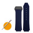 thumbnail image 3 of Correa de reloj de goma de 25 x 19 mm para HUBLOT BIG BANG, correa de silicona de 17 x 25 mm, resistente al agua, para hombre, con herramienta de cierre de mariposa, pulsera de reloj, 3 of 5