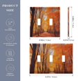 thumbnail image 3 of Dailycode Light Switch Plate Covers 2 Gang Wall Plate Plastics Outlet Covers for Kitchen Home Office Decor Fall Leaves with Forest, 3 of 8