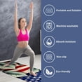 thumbnail image 2 of American Flag Yoga Towel with Storage Bag, 72.8"x26.8" - Suitable for Yoga, Pilates, Fitness, Gym Towels, 2 of 6