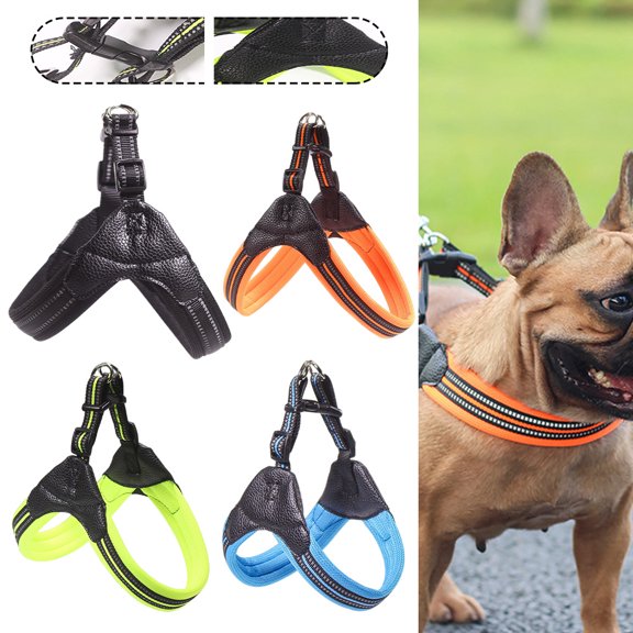 Goory Dog Harness,The Most Easy to Control Adjustable Dog Harness and Leash Set,No Pull Breathable Soft Air Mesh Dog Vest Harness for Small and Medium Dogs
