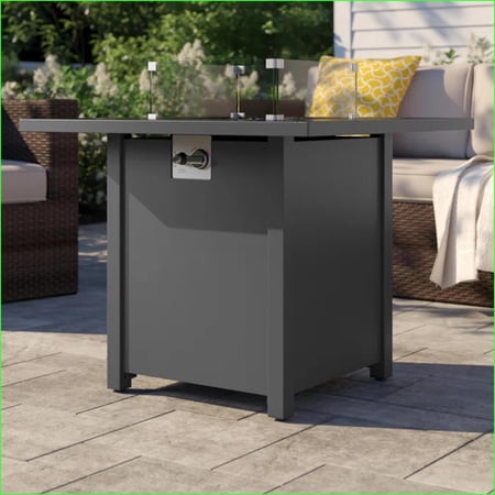 Outdoor Stoves | Parrilla al Aire Libre | 30" Modern Square Fire Pit for Patio Gatherings, Off-White | Stainless Steel,Steel