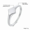 thumbnail image 2 of Hall's Lotus Signet Pinky Ring,14K White Gold Elegant Signet Ring, Men Women Floral-inspired Ring, 2 of 7
