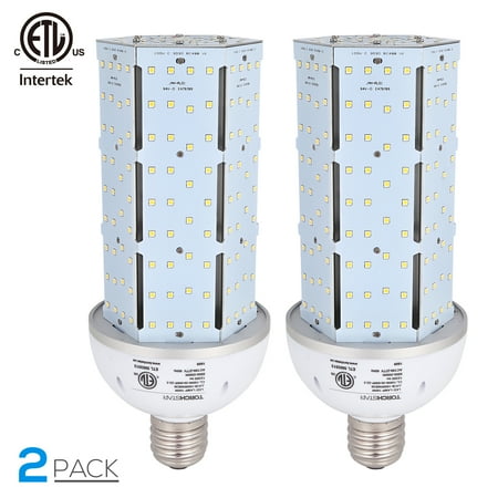 Screw Base E39 Lamp Bulb - TORCHSTAR 2 Pack 100W LED Lights Corn Light Bulb, LED Corn Bulb Lamp Light, Corn Bulb Light Lamp for Indoor Large Area, Garage Lighting, 5000K Daylight, E39 Base