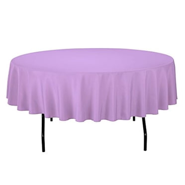 Gee Di Moda Tablecloth - 90" Inch Round Tablecloths for Circular Table Cover in Lavender Washable Polyester - Great for Buffet Table, Parties, Holiday Dinner & More