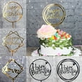 thumbnail image 2 of Cake Topper Acrylic Cake Topper Happy Birthday Cake Topper Cake Decoration Supplies, 2 of 8