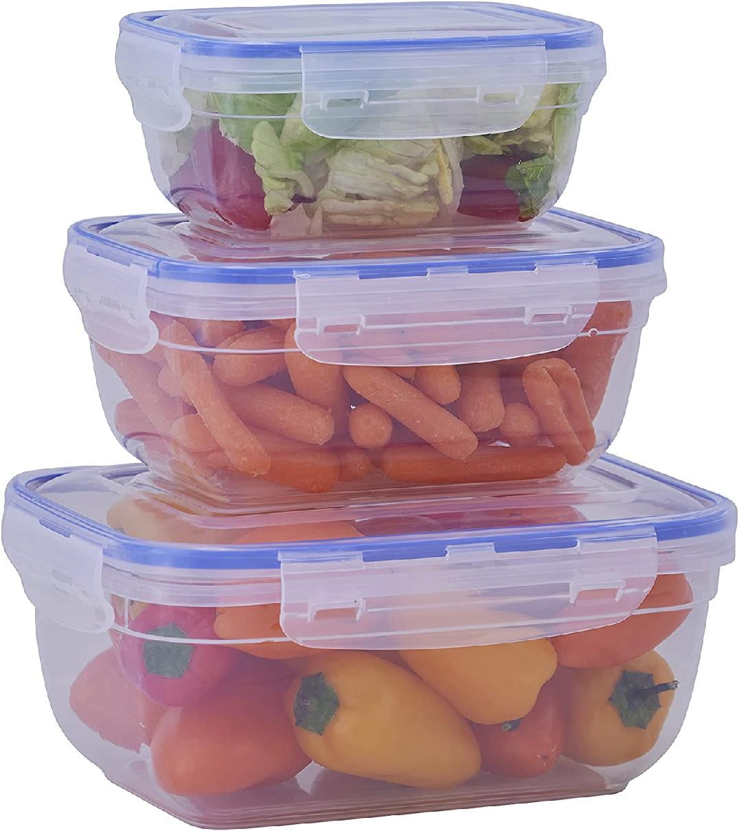 Confezione Da 25 Contenitori Per Alimenti In Plastica Con Coperchio, Per La Preparazione Dei Pasti Da Asporto Con Coperchio, Adatti A Microonde, Freezer E Lavastoviglie, Durevoli, Trasparenti, 950 Ml - Foto 5