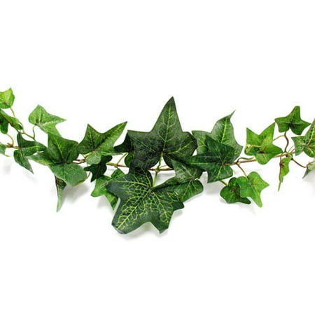 Green With Ivy - Greenery Garland Flocked Ivy Green 6 Feet