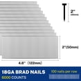 thumbnail image 2 of Brad Nails WORKPRO, calibre 18, 2 pulgadas, 6000 unidades, universal, 2 of 7