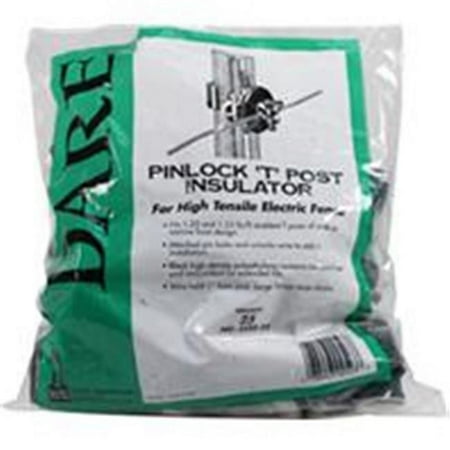UPC: 0038923025237 | Dare Products Electric Fence T-Post Insulator Black